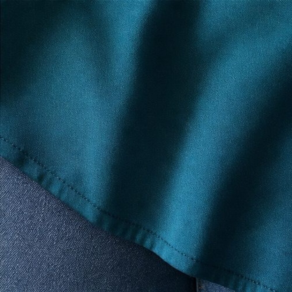 Teal Button Blouse - Picture 6 of 6